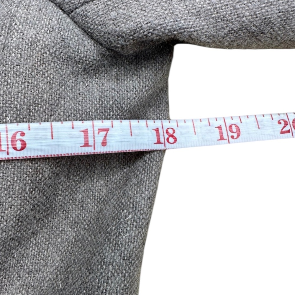 Spanner Cropped Beige Button Up Collard Coat Size… - image 6